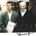 Павел Чехов и Борис Николаевич Ельцин 